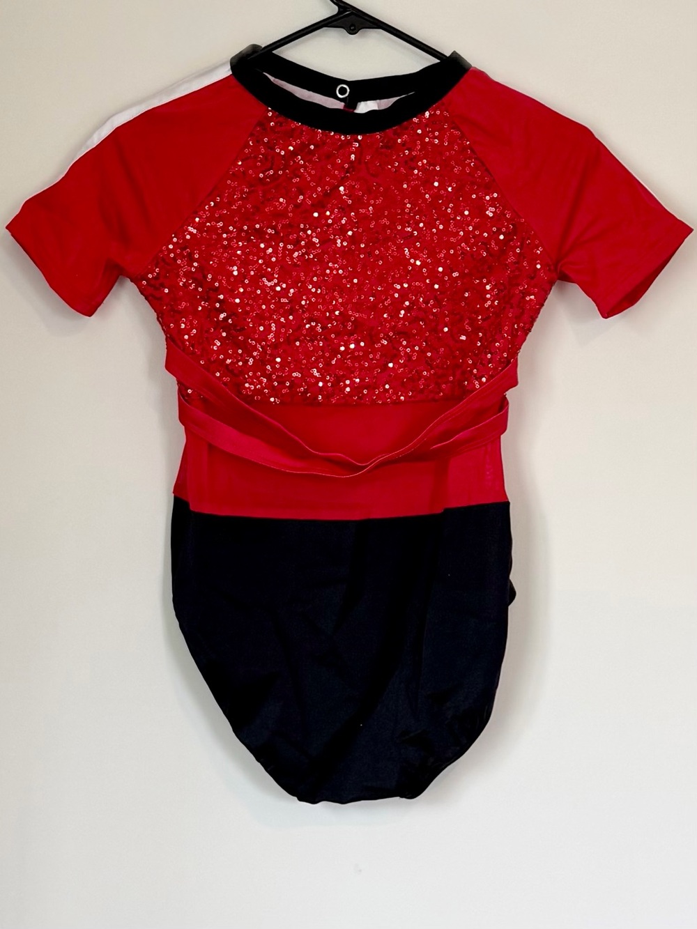 Weissman Red and Black All The Way Up Leotard - Size: XLC - Picture 2 of 11